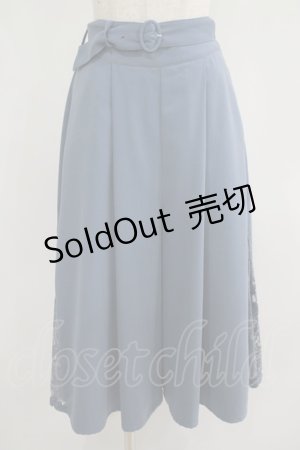 画像: an another angelus / サイドレースロングキュロット Free BLUE H-25-06-29-1039-CA-PA-NS-ZH