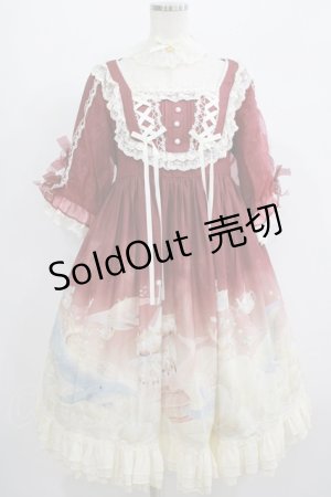 画像: Amnesia（海外ロリータブランド） / Dream Whale Islandワンピース 1 ボルドー H-25-06-29-1004-PU-OP-NS-ZH