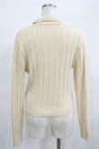 画像3: Fi.n.t / モノグラムロゴ刺繍ニットポロ Free CREAM H-25-06-29-1057-CA-TO-NS-ZT385 (3)