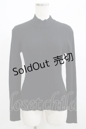 画像: F&A / バックリボンリブニットプルオーバー Free BLACK H-25-06-29-1060-LO-TO-NS-ZH