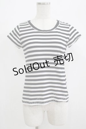 画像: Fi.n.t / ボーダーTシャツ Free BLACK H-25-06-29-1061-CA-TS-NS-ZH