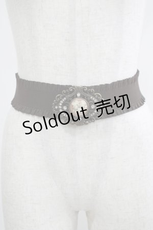 画像: axes femme / カメオバックルゴムベルト Free ブラウン H-25-06-29-1070-AX-ZA-NS-ZH