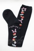 画像1: metamorphose / Sweet Berry オーバーニー  ブラック H-25-06-29-1071-ME-ZA-NS-ZH (1)