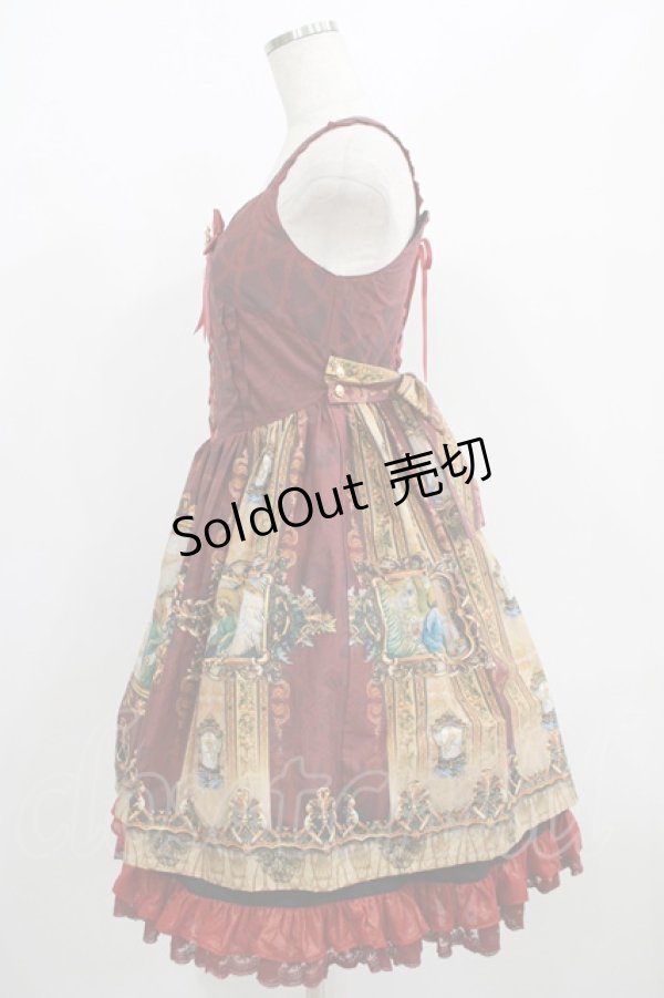 画像2: Doris Night / The Age of Explorationジャンパースカート M ボルドー H-25-06-29-1008-LO-OP-NS-ZH (2)