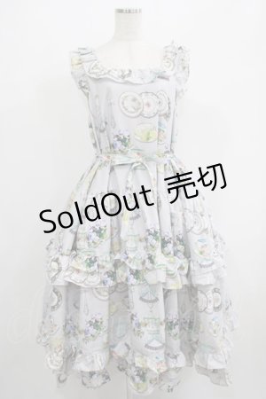 画像: LIEF / 天使のカトラリージャンパースカート M グレー H-25-06-29-1010-LO-OP-NS-ZH