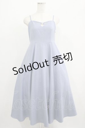 画像: an another angelus / フロントコインラインワークキャミワンピース Free BLUE H-25-06-29-1018-CA-OP-NS-ZH