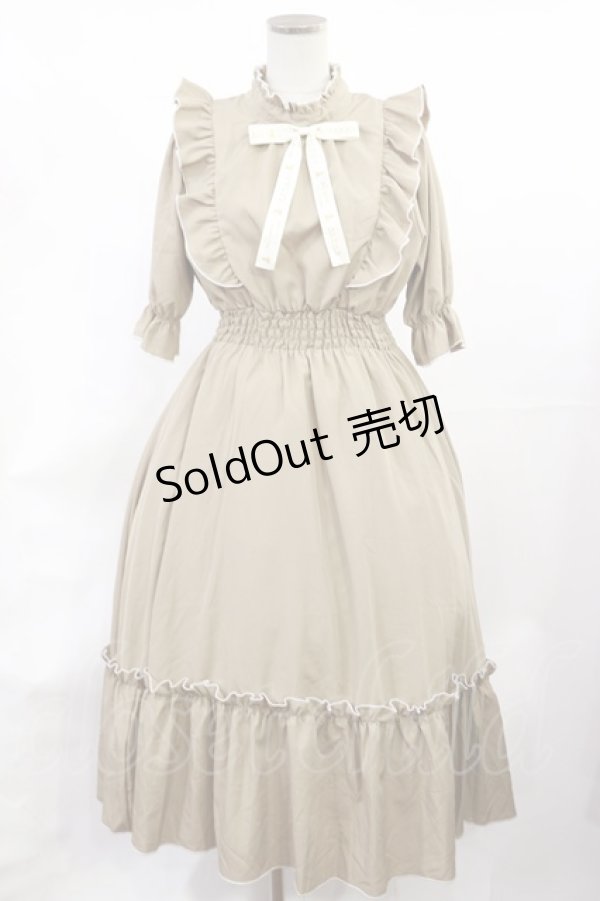 画像1: m petit by misako / NINA'SコラボAMハイショクメローワンピース S ベージュ H-25-06-29-010-LO-OP-NS-ZH (1)