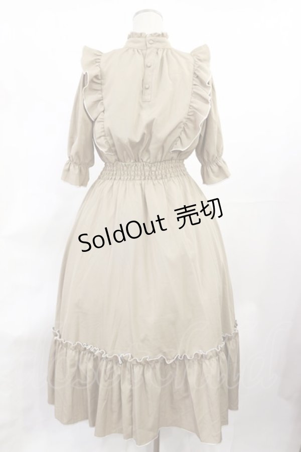 画像2: m petit by misako / NINA'SコラボAMハイショクメローワンピース S ベージュ H-25-06-29-010-LO-OP-NS-ZH (2)