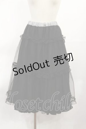 画像: m petit by misako / NINA'S RVパニエスカート S ブラック/ギンガム(リバーシブル) H-25-06-29-014-LO-SK-NS-ZH