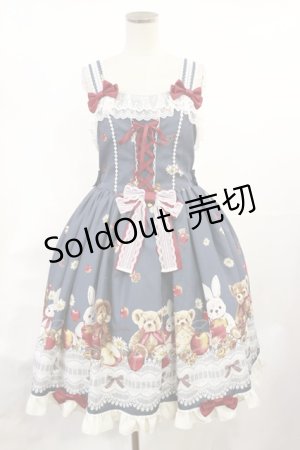 画像: metamorphose / My dear friendsバッスルジャンパースカート Free シャドウブルー H-25-06-29-003-ME-OP-NS-ZH