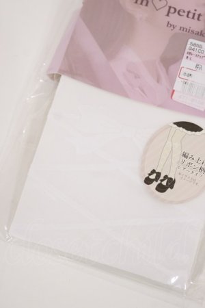 画像: m petit by misako / AMレースアップシアータイツ M~L オフ H-25-06-29-029-LO-ZA-NS-ZH
