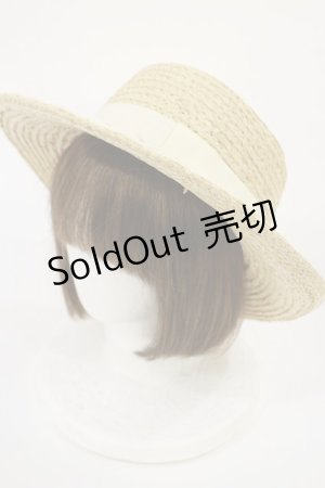 画像: axes femme / チュールレースカンカン帽  ナチュラル H-25-06-29-032-AX-TO-NS-ZH