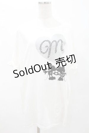 画像: Secret Honey / ビッグTシャツ(ミッキーver.) free オフ H-25-06-30-035-CA-TS-NS-ZH