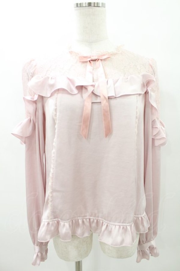 画像1: Angelic Pretty / Lacy Frillブラウス Free ピンク H-25-06-30-041-AP-BL-NS-ZH (1)