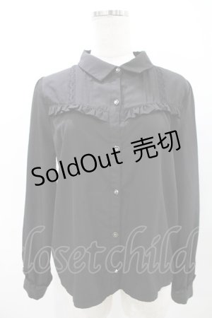 画像: axes femme POETIQUE / ヨークピンタックブラウス M ブラック H-25-06-30-042-AX-BL-YZ-ZH