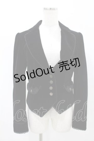画像: axes femme / ベロアジャケット M ブラック H-25-06-30-043-AX-JA-YZ-ZH