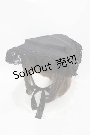 画像: Victorian maiden / クラシカルシアーボンネット  ブラック H-25-06-30-1007-CL-AC-NS-ZH