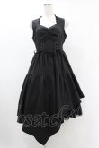 画像1: axes femme POETIQUE / コルセットデザインアシメワンピース M ブラック H-25-06-30-1017-AX-OP-NS-ZH (1)