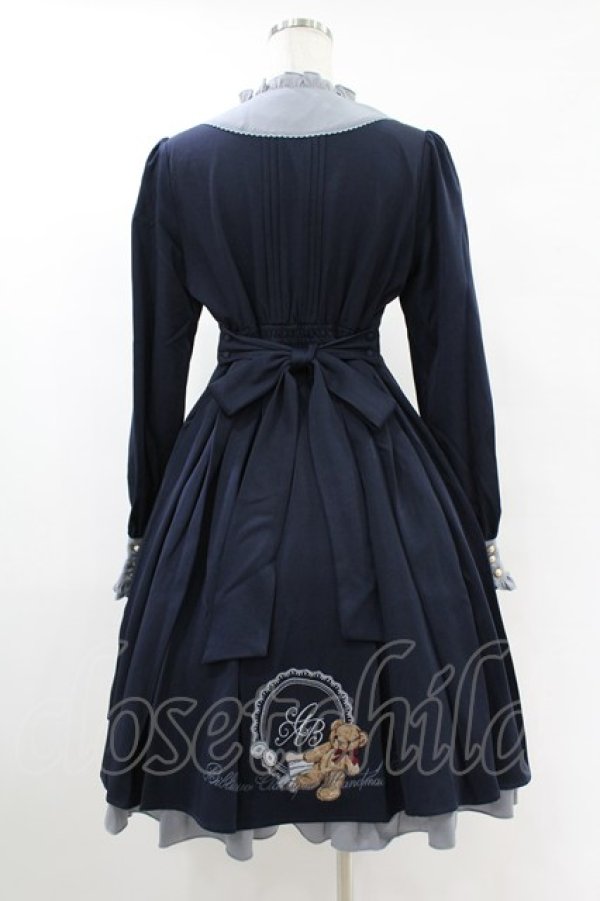 画像2: Amavel / Handmade Teddy Bearワンピース Free ネイビー H-25-06-30-1021-CA-OP-NS-ZH (2)