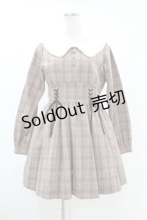 画像: Ank Rouge / ウエストスピンドルチェックワンピース M ブラウン H-25-06-30-1026-CA-OP-NS-ZH
