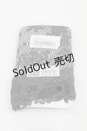 画像: DearMyLove / レースショートソックス  ブラック H-25-06-30-1003-EL-ZA-NS-ZH