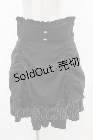 画像: DearMyLove / ドロストフリルスカート 3L ブラック H-25-06-30-1034-EL-SK-NS-ZH