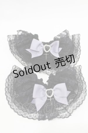 画像: To Alice / ガーターリボン  ブラック H-25-06-30-010-LO-ZA-YZ-ZH