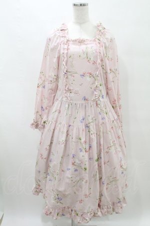 画像: PINK HOUSE / スイートピープリントワンピース Free ピンク H-25-06-30-022-LO-OP-NS-ZH