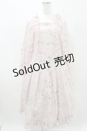 画像: PINK HOUSE / スイートピープリントワンピース Free ピンク H-25-06-30-022-LO-OP-NS-ZH