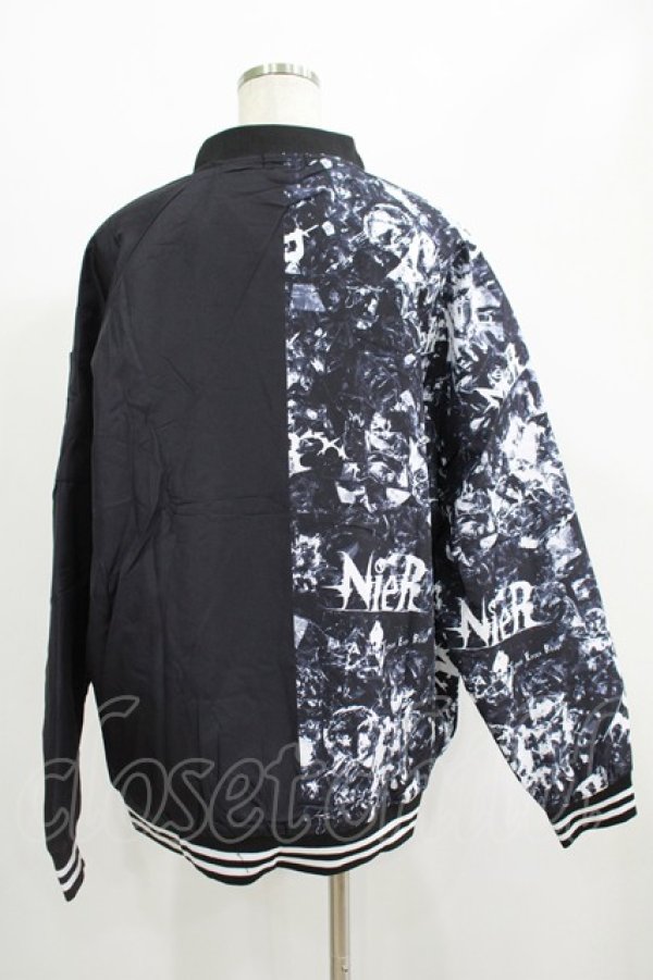 画像3: NieR Clothing / プリント切替ブルゾンジャケット   H-25-07-01-036-PU-JA-KB-ZH (3)