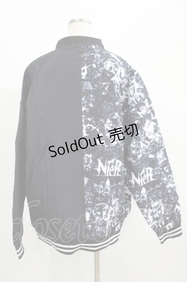 画像3: NieR Clothing / プリント切替ブルゾンジャケット   H-25-07-01-036-PU-JA-KB-ZH (3)