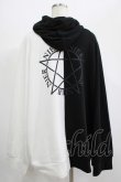 画像3: NieR Clothing / TWO-TONE ZIPパーカー  黒×白 H-25-07-01-040-PU-TO-KB-ZH (3)