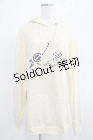 画像: NieR Clothing / 刺繍プルパーカー  ミケ/クリーム H-25-07-01-041-PU-TO-KB-ZH