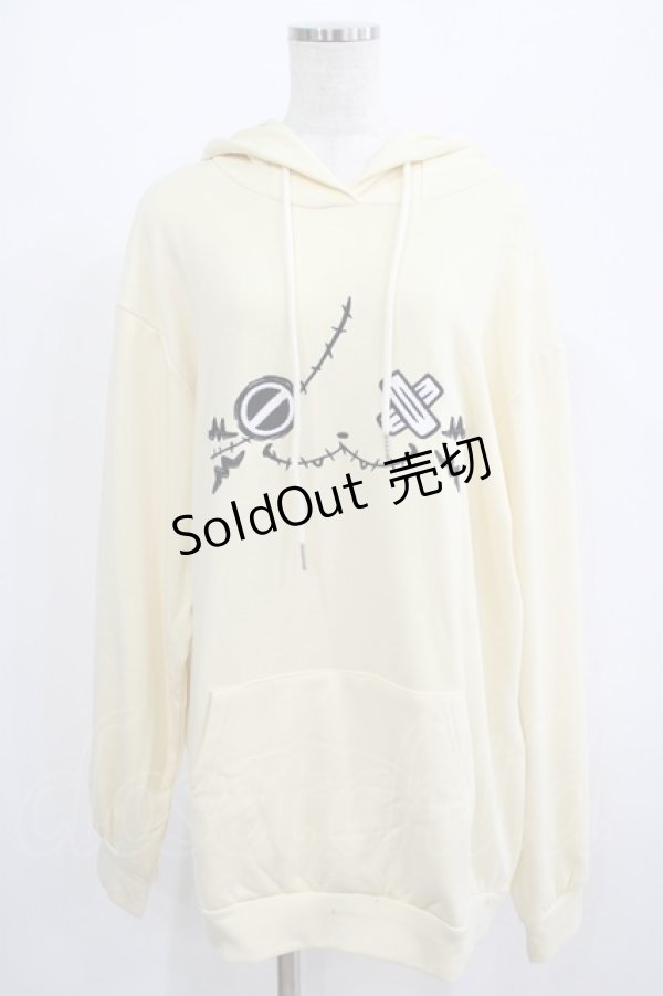 画像1: NieR Clothing / 刺繍プルパーカー  ミケ/クリーム H-25-07-01-041-PU-TO-KB-ZH (1)