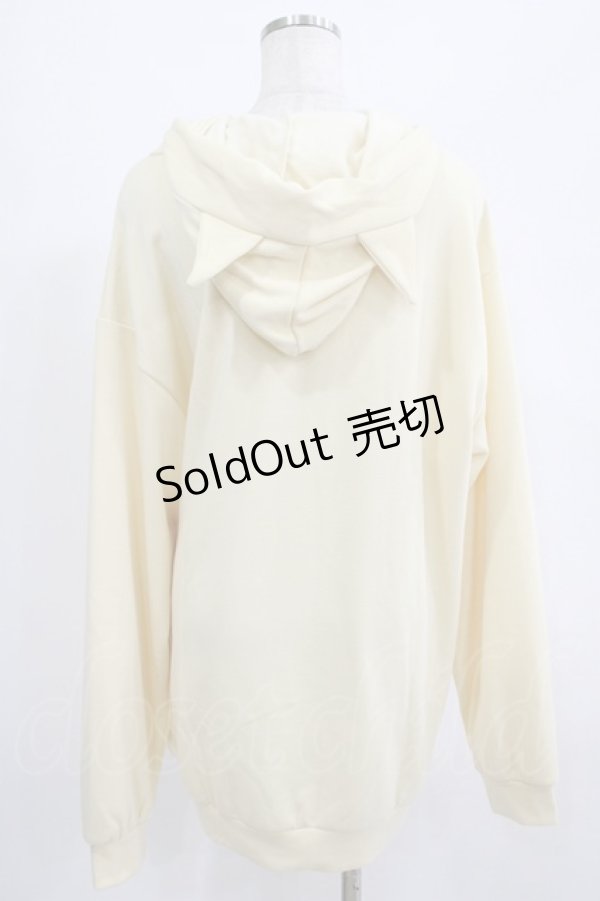 画像3: NieR Clothing / 刺繍プルパーカー  ミケ/クリーム H-25-07-01-041-PU-TO-KB-ZH (3)