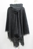 画像3: NieR Clothing / フード付きニットポンチョ  グレー H-25-07-01-050-PU-JA-KB-ZT192 (3)