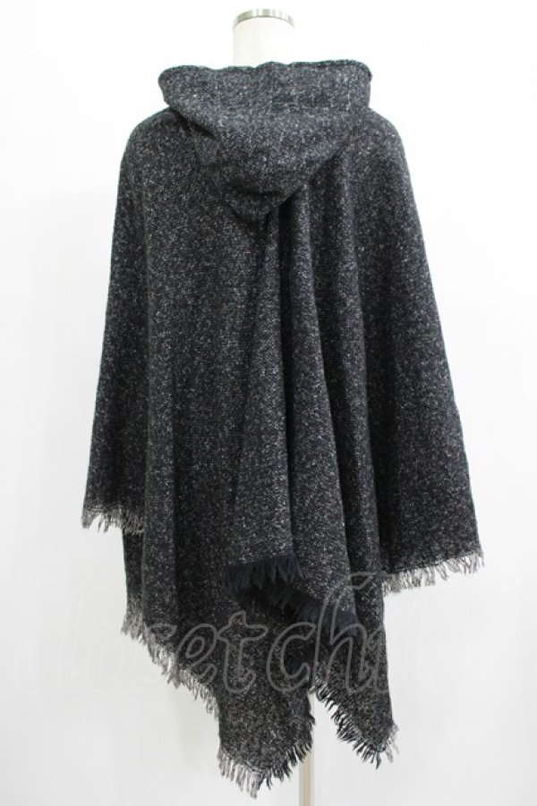 画像3: NieR Clothing / フード付きニットポンチョ  グレー H-25-07-01-050-PU-JA-KB-ZT192 (3)