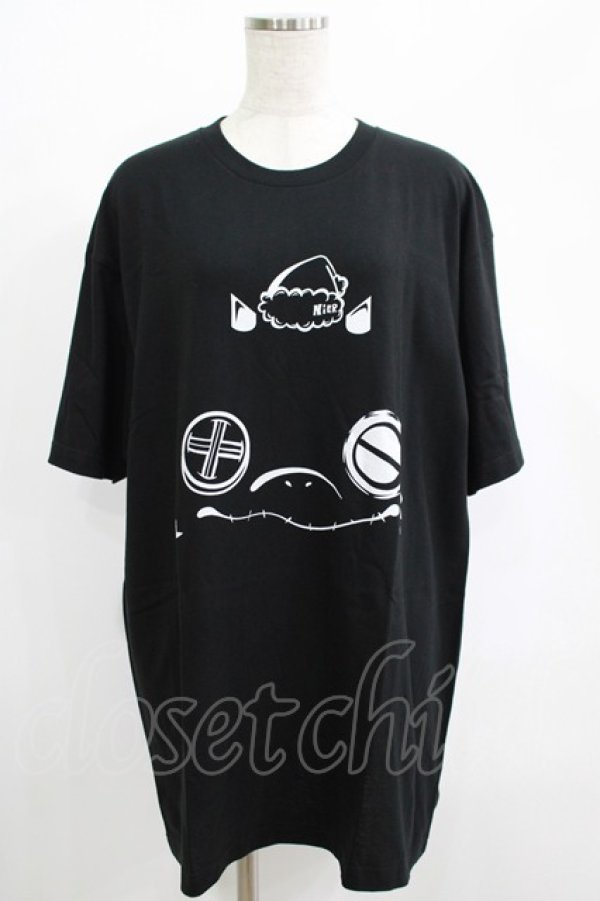 画像1: NieR Clothing / プリントCOTTON CUTSEW XL 黒 H-25-07-01-054-PU-TO-KB-ZH (1)