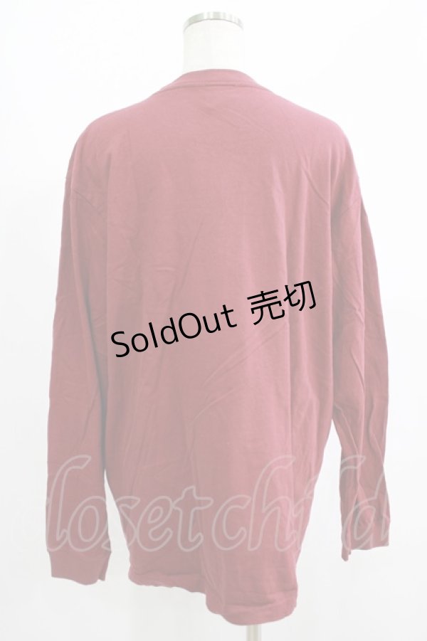 画像3: NieR Clothing / プリント長袖CUTSEW  エンジ H-25-07-01-055-PU-TO-KB-ZH (3)