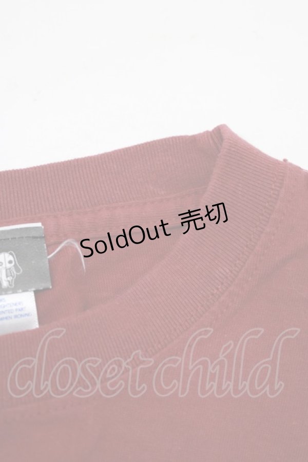 画像4: NieR Clothing / プリント長袖CUTSEW  エンジ H-25-07-01-055-PU-TO-KB-ZH (4)