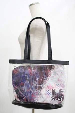 画像: NieR Clothing / 斜めTWO-TONE 5WAY ARRANGE BAG  和柄九尾 H-25-07-01-057-PU-BG-KB-ZH
