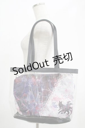 画像: NieR Clothing / 斜めTWO-TONE 5WAY ARRANGE BAG  和柄九尾 H-25-07-01-057-PU-BG-KB-ZH