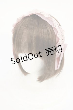 画像: m petit by misako / レースリボンカチューシャ  ピンク H-25-07-01-1004-LO-AC-YZ-ZH
