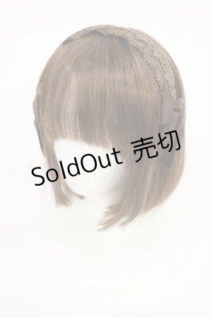 画像: m petit by misako / レースリボンカチューシャ  ブラウン H-25-07-01-1005-LO-AC-NS-ZH