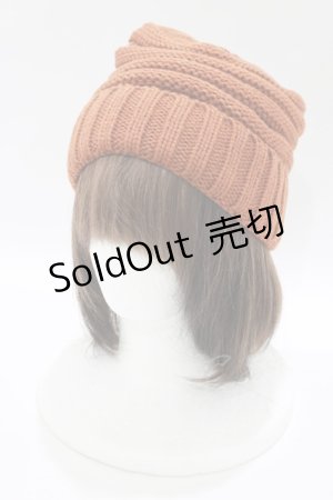 画像: NieR Clothing / オリジナルニットキャップ  テラコッタブラウン H-25-07-01-068-PU-AC-KB-ZT273