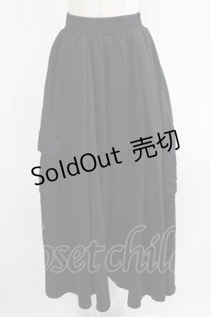 画像: NieR Clothing / SIDE POCKET WIDE PANTS  黒 H-25-07-01-018-PU-PA-KB-ZH