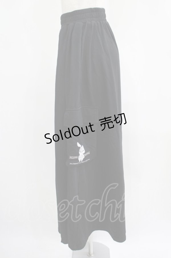 画像2: NieR Clothing / SIDE POCKET WIDE PANTS  黒 H-25-07-01-018-PU-PA-KB-ZH (2)