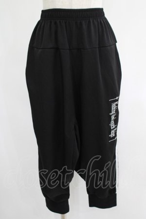 画像: NieR Clothing / サルエルジャージパンツ  黒 H-25-07-01-019-PU-PA-KB-ZH