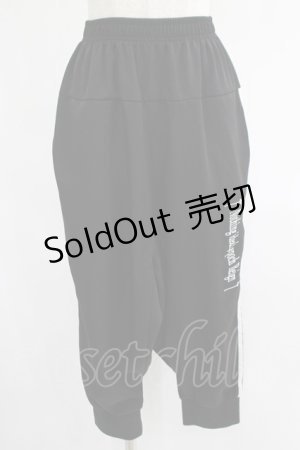 画像: NieR Clothing / サルエルジャージパンツ  黒 H-25-07-01-019-PU-PA-KB-ZH