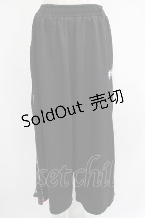 画像: NieR Clothing / 2WAY SIDE ZIP WIDE PANTS  黒 H-25-07-01-020-PU-PA-KB-ZH